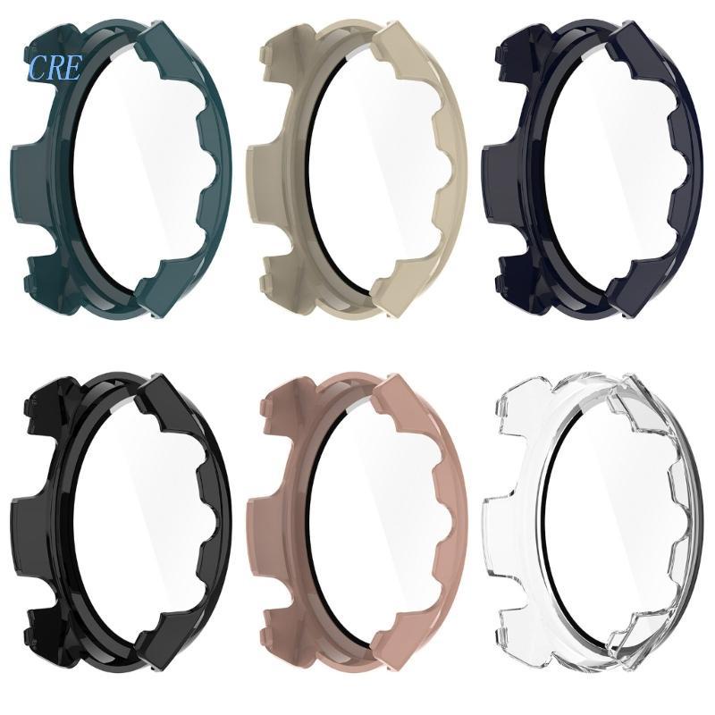 Cre Cover Pelindung Untuk Forerunner965 Pelindung Layar Tahan Air-Shell Smartwatch One-piece Housing Glass Film Accesso