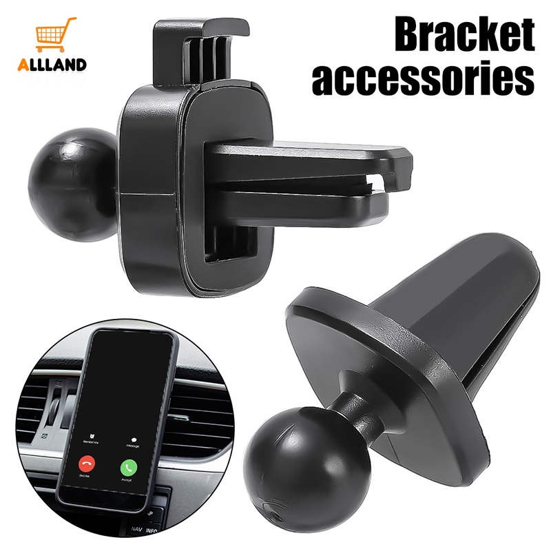 Portable Car Vent Clip-on Phone Holder Ball Head Base/Outlet Udara Otomotif Braket Gantung Tetap/Aksesoris Stand Phones Kendaraan