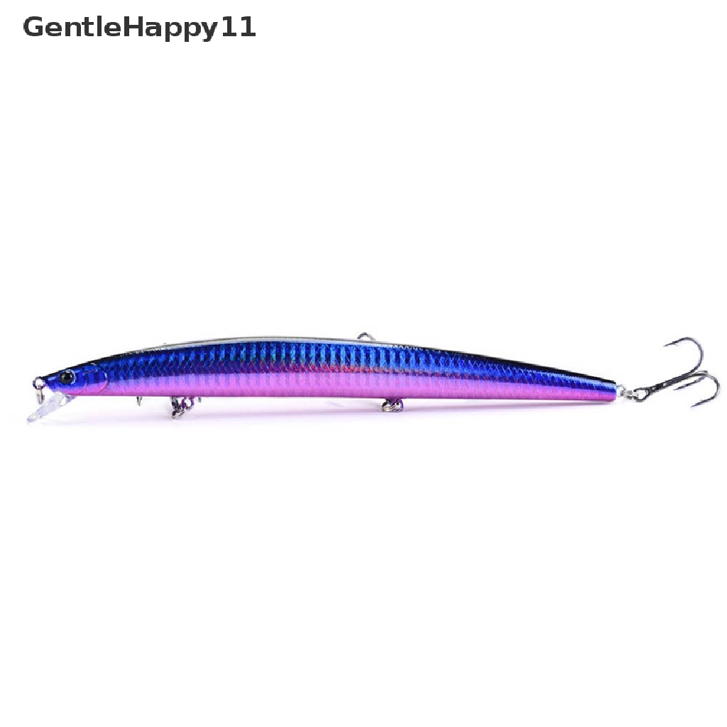 Gentlehappy 18cm 24g Besar Panjang Ikan Kecil Laut Memancing Umpan 3D Mata Kail Kuat Umpan id