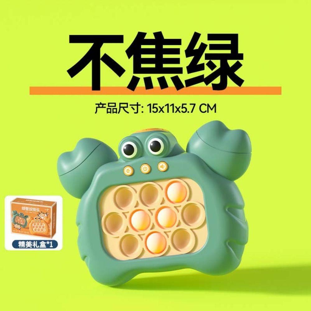 [Elegan] Crab Gopher Game|Dewasa Yang Lagi Led Game Groundhog Mainan Push Bubble Puzzle Games Kartun Kepiting Mainan Kompres Speed Push It Fidget Toys Whac-A-Mole Toys