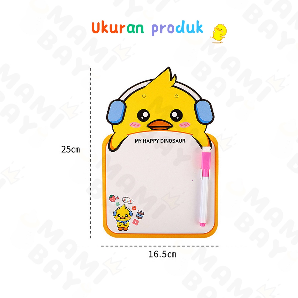 Mamibayi Mainan Papan Tulis White Board Anak Model Lucu Drawing/Writing Tablet