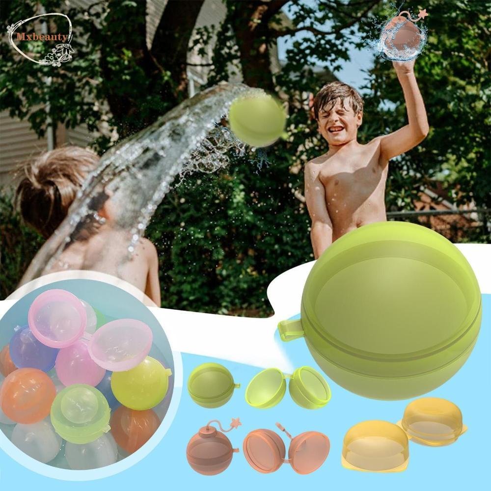 Mxbeauty Splash Water Ball Reusable Lembut Pantai Kolam Renang Mainan Musim Panas Mainan Luar Ruangan Anak-Anak Balon Air