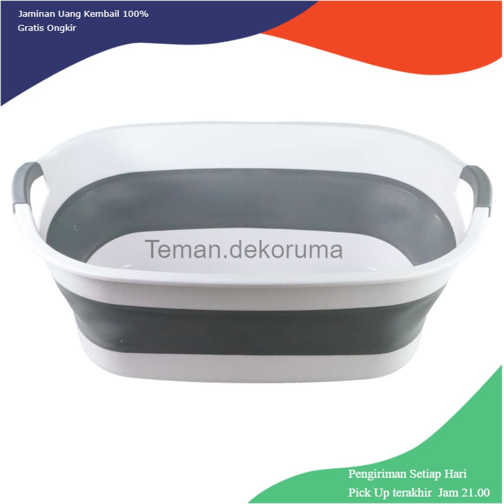 TD - RTG FOTUBS Baskom Ember Lipat Laundry Basin Water Bucket Foldable - FO6