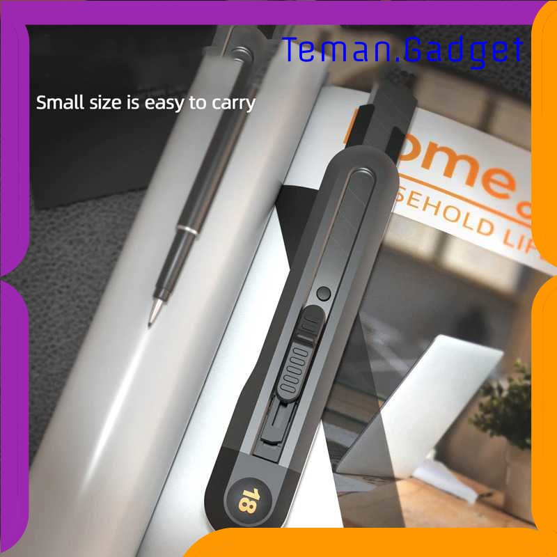 TG - ATK Deli Pisau Cutter Wide Blade SK2 18 mm - HT4018