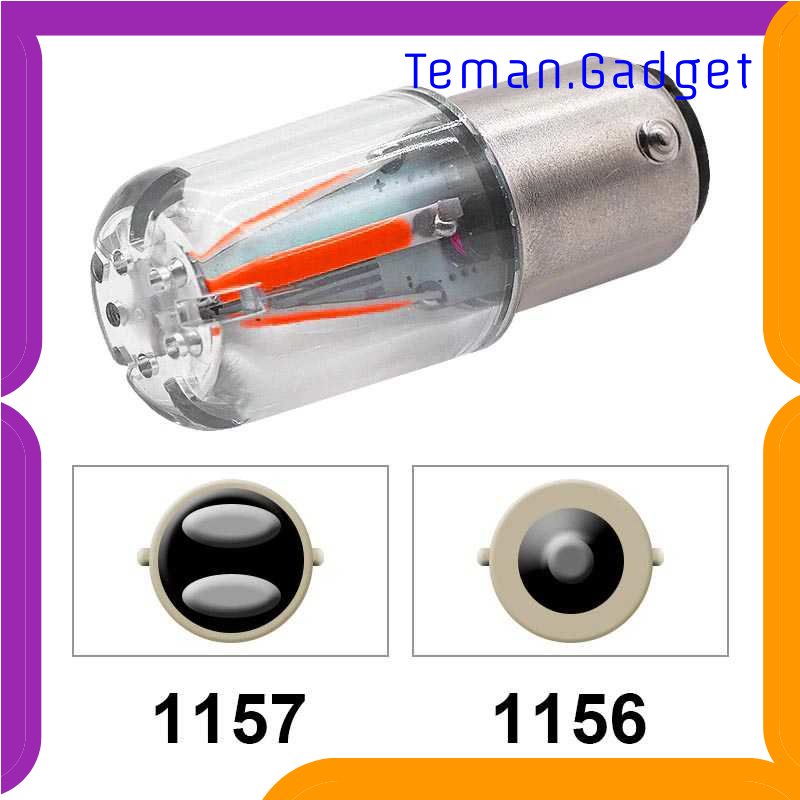 TD - OTO EURS Lampu Rem Mobil LED Stop Lamp IP68 COB P21W 1157 BAY15D - ES01