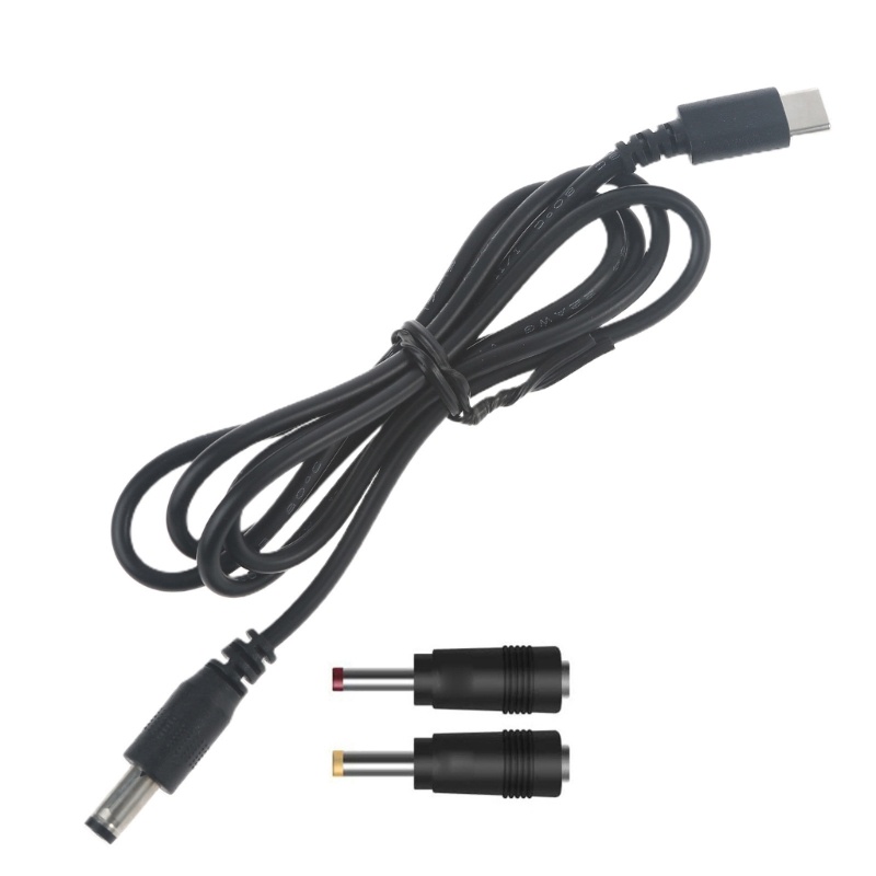 Cre USB C Type C to 5.5x2.1mm 3.5x1.35mm 4.0x1.7mm 9V PD Trigger Kabel Listrik