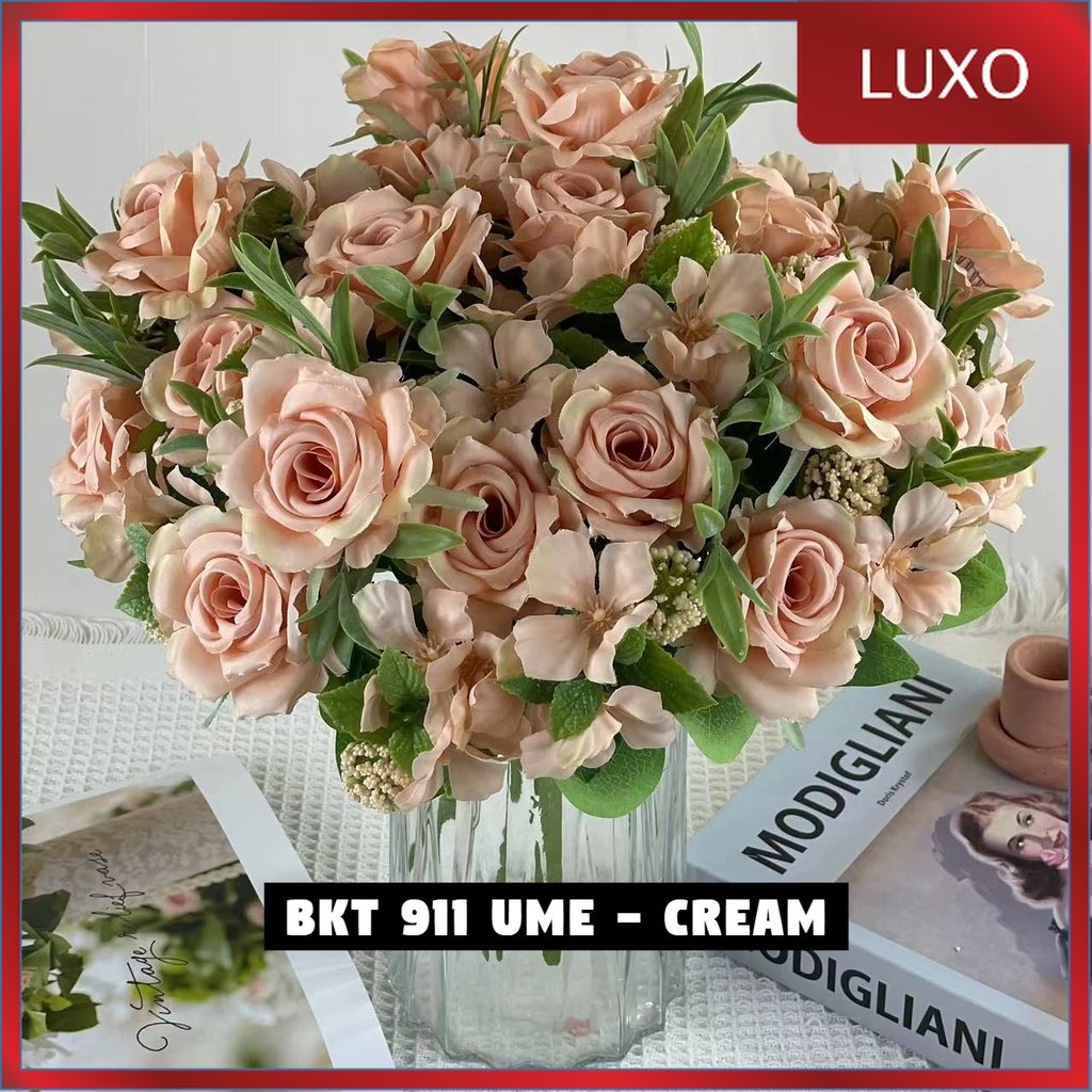 LUXO - Bouquet bunga BKT 911 UME Artifisial Dekorasi