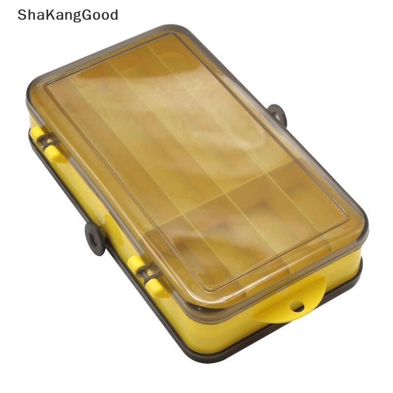 Skid Portable Anti Air Dua Sisi Fishing Tackle Box Tempat Penyimpanan Pemikat Pancing SKK