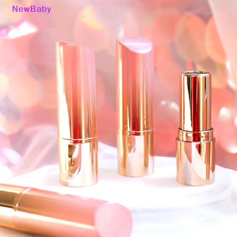 Newbaby Tabung Bibir Peach Powder Color Tabung Kosong Wadah Kosmetik Isi Ulang DIY ID