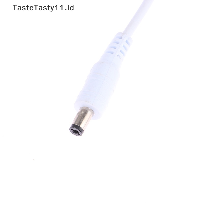 Tastetasty 1Pc Saklar Lampu DC 12V Female Male Kabel Listrik Hitam Putih Saklar Konektor DC.