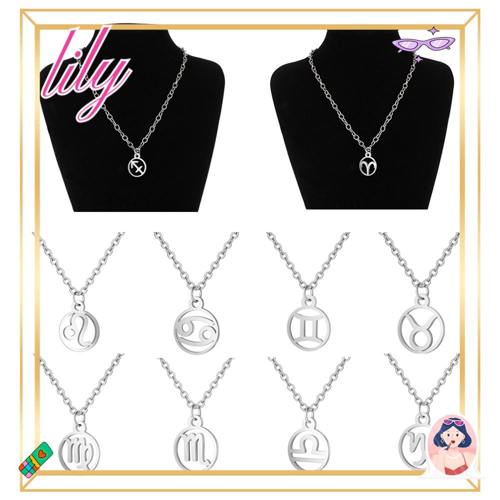 Kalung Simbol LILY Aksesoris Pesona Fashion 12stelasi