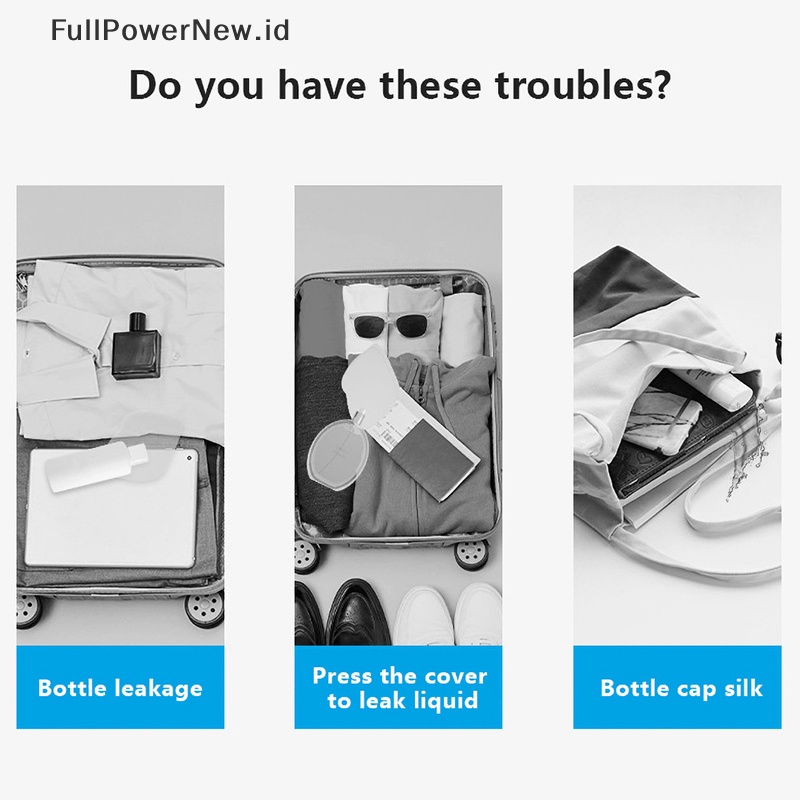 Power Elastic Sleeve Leak Travel Wadah Lotion Makeup Silikon Anti Bocor Lengan ID