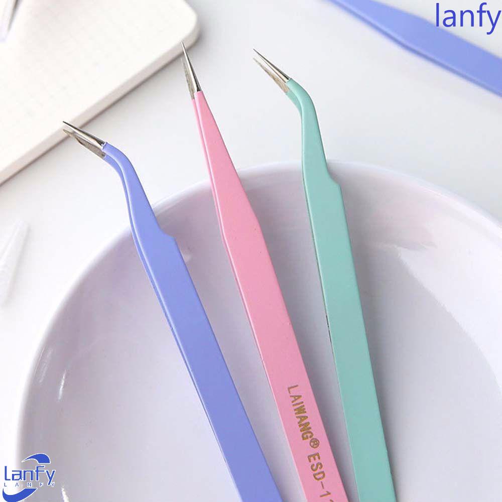 Lanfy Pinset Portable Bahan Stainless Steel Untuk Reparasi Notebook / Jurnal