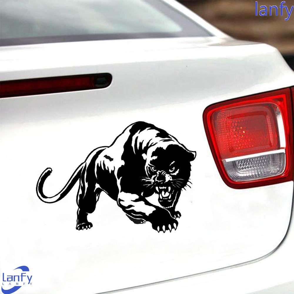 Lanfy Stiker Motif Panther Untuk Dekorasi Jendela Belakang Mobil