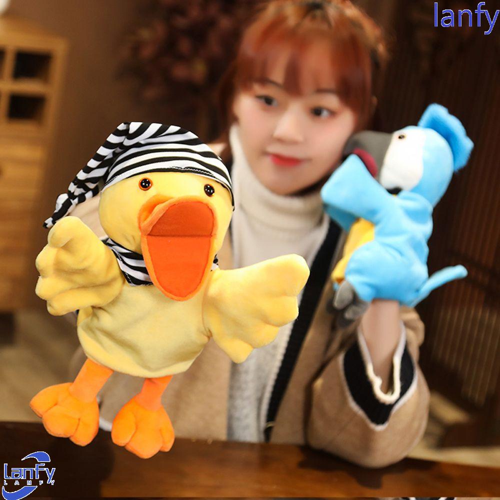 Lanfy Hewan Boneka Tangan Mewah Lucu Kreativitas Anak Hadiah Kartun Hewan Edukasi Toy Story Telling Dolls Stuffed Toys