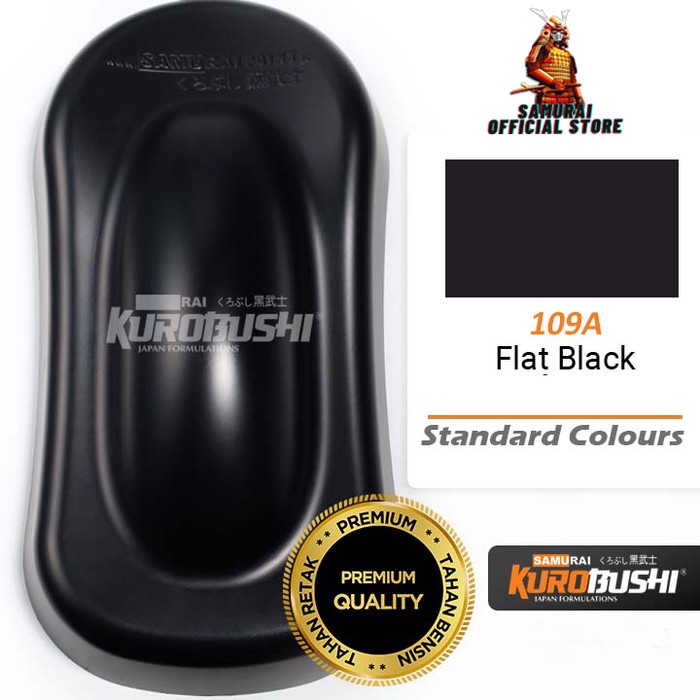 Samurai Paint Flat Black 109A Black Doff 109A