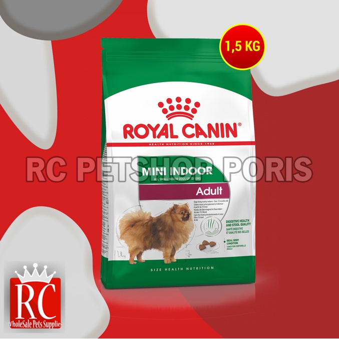 Makanan Anjing Royal Canin Indoor Life Adult 1.5 Kg