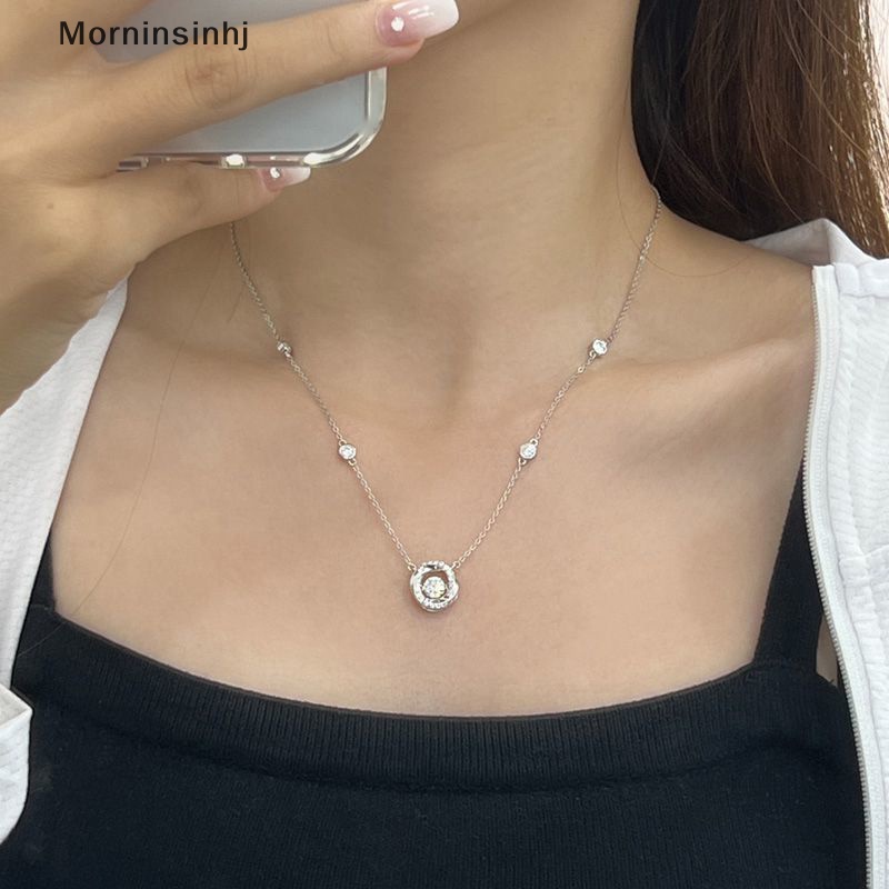 Mornin Mobius Berlian Tiga Detik Hati Cinta Kalung Untuk Wanita Perhiasan Minimalis Gadis Rantai Leher Wanita Gadis Fashion Hadiah Perhiasan id