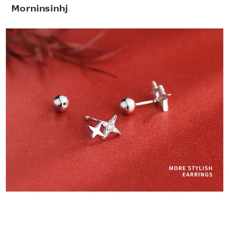 Mornin 1pasang Fashion Bintang Zirkon Ear Studs Earrings Untuk Wanita Tulang Rawan Helix Tulang Telinga Kuku Telinga Perhiasan Hadiah id