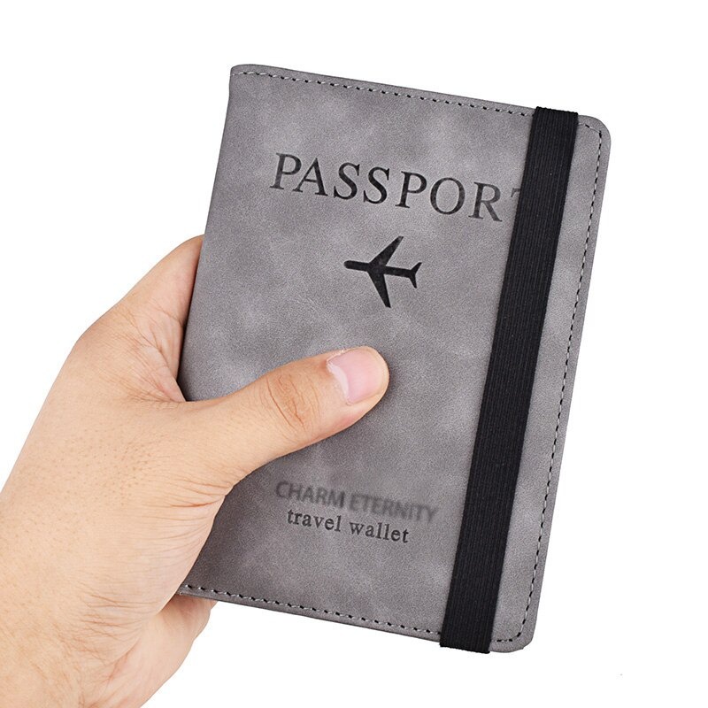 Andbana Dompet Paspor Cover Card Holder Travel Wallet RFID Blocking - YXY79 - Black