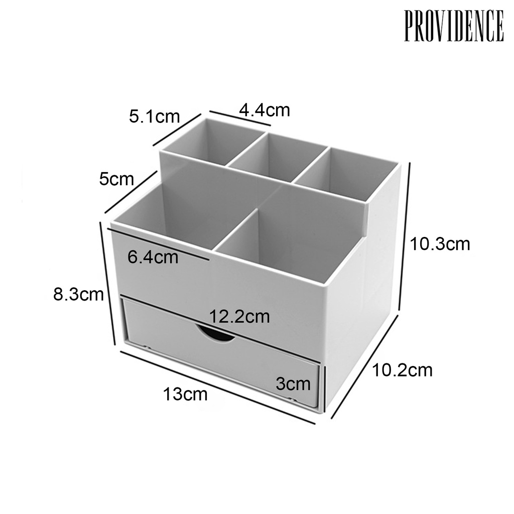 Providence Makeup Organizer Kapasitas Besar Tipe Laci Pinggiran Halus Kompartemen Wadah Kosmetik Perlengkapan Rumah Tangga