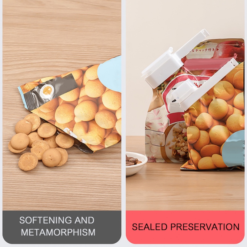 Seal Pour Food Storage Bag Clip Klip Segel Snack Fresh Keeping Sealer Penjepit Penghemat Makanan Plastik Travel Gadget Dapur