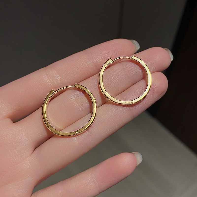 Anting Vegetarian Desain niche Rasa Tinggi -end ear ring Anting Perempuan2023Hiasan Telinga Lingkaran Baru