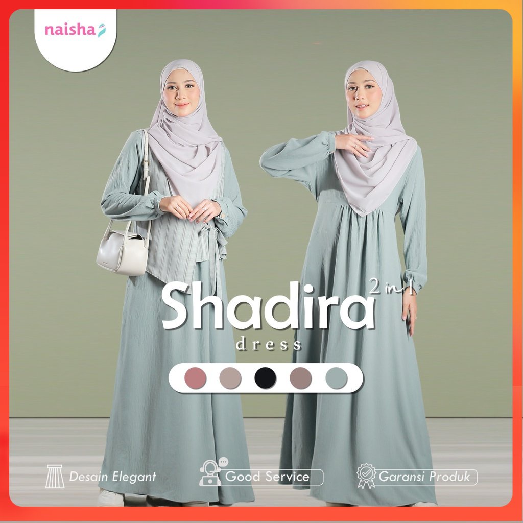 NAISHA OFFICIAL - Shadira Dress | Dress with Korean Vest