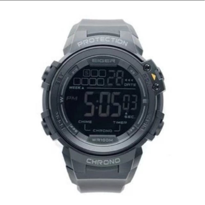 PROMO EIGER1989 ORIGINAL BLANCA-MDW WATCH jam tangan digital (extra strap+batt) Blanca blk