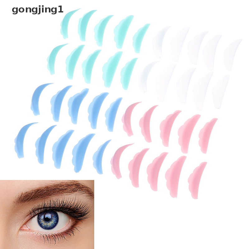 Ggg 10pcs Set Silicone Eyelash Perm Pad Daur Ulang Bulu Mata Perisai Lifg Pengeriting Lucu ID