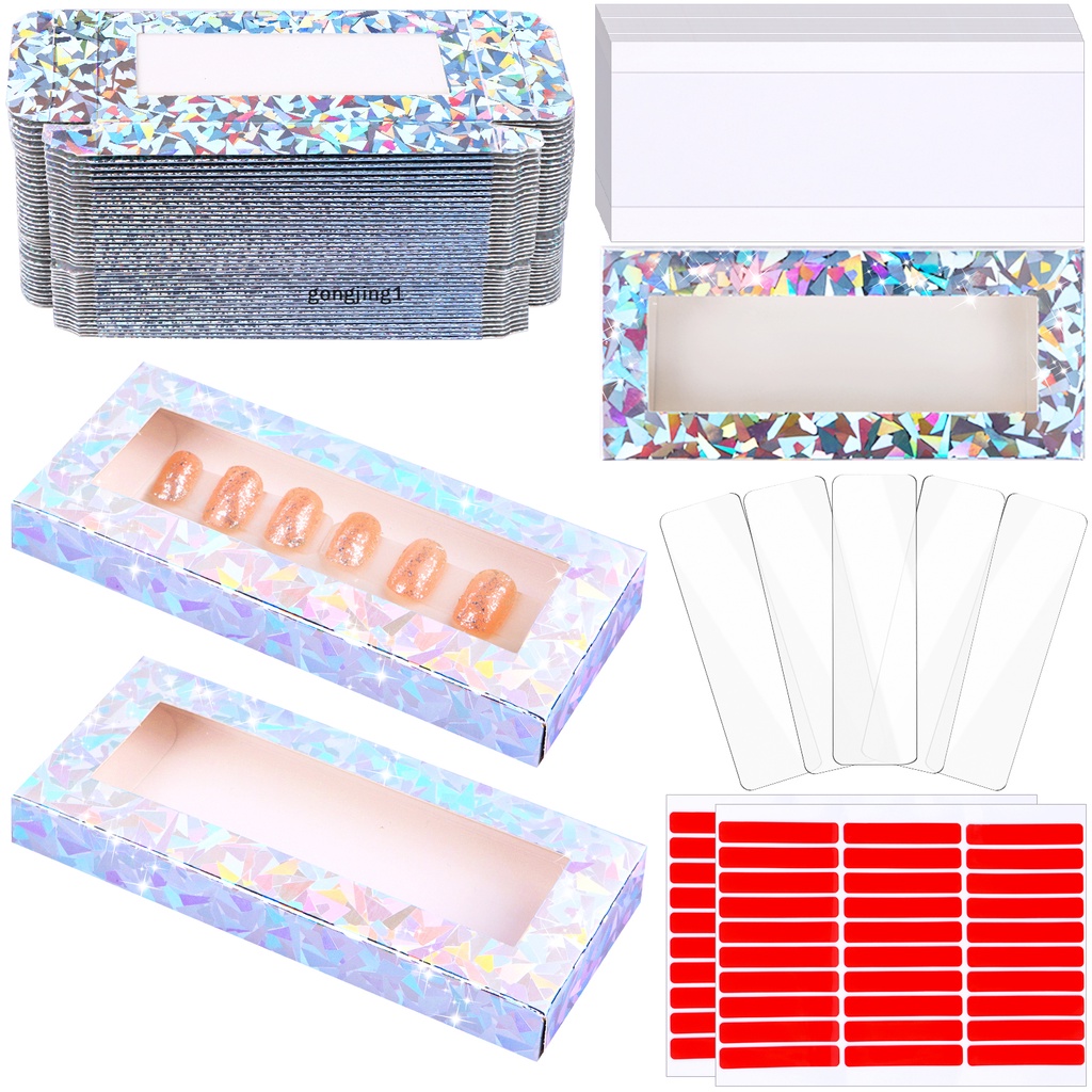 Ggg 159pak Press on Paku Kemasan Boxss Set Untuk Salon Kuku Rumah Kantor Supply ID