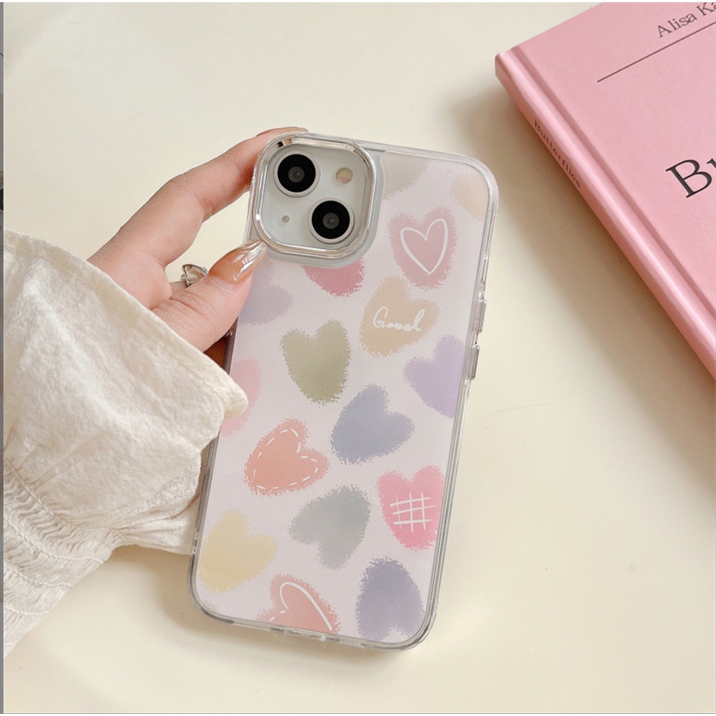 Cocok Untuk Iphone14 Pro Max iPhone Phone Case Cermin Casing Ponsel Kuat Kamera Perlindungan Tahan Guncangan Gaya Sederhana Kompatibel Dengan Iphone13 13pro 13prm iPhone 11 7Plus 8Plus Xr XS 12 Pro Max Casing Ponsel