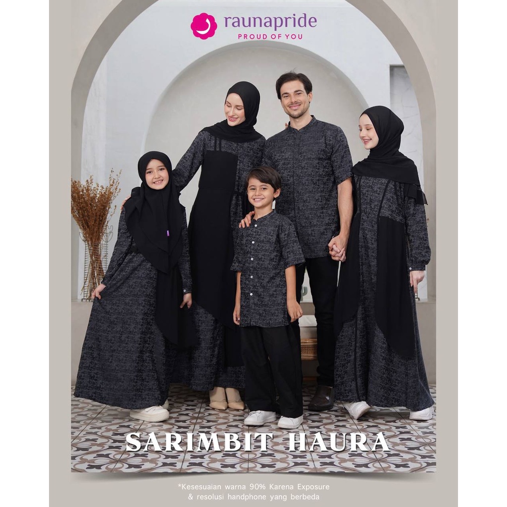 RAUNA Fashion Muslim Lebaran Sarimbit Keluarga Couple Kapel Pasangan Ayah Ibu Anak Pria Wanita Perempuan Laki Laki Suami Istri Terbaru | Baju Koko Ayah Anak Pria Dewasa Pakistan Kurta l Gamis Anak Remaja Wanita Perempuan Kondangan Terbaru 2023