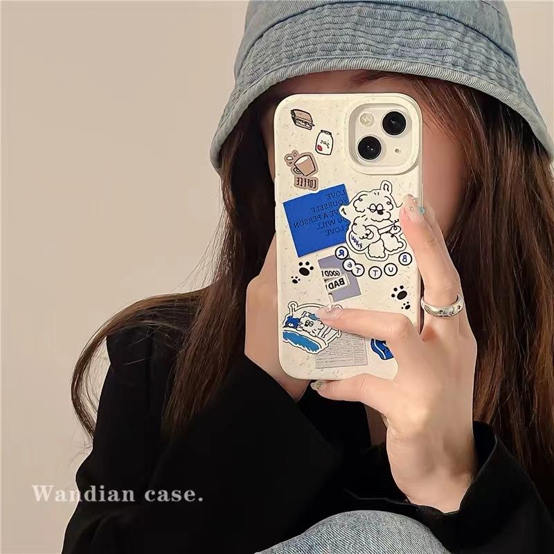 Cocok Untuk Iphone14 Pro Max iPhone Phone Case Ramah Lingkungan Degradable Phone Case Kamera Perlindungan Tahan Guncangan Kompatibel Dengan iPhone 13 13pro 13prm iPhone 11 7Plus 8Plus Xr XS 12 Pro Max Casing Ponsel