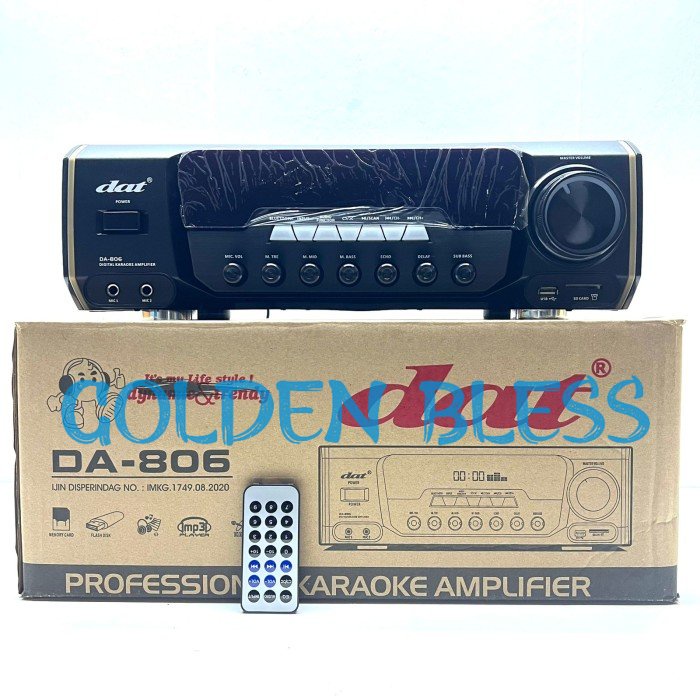 Amplifier DAT DA 806 Bluetooth - USB TYPE DA - 806 LED DISPLAY