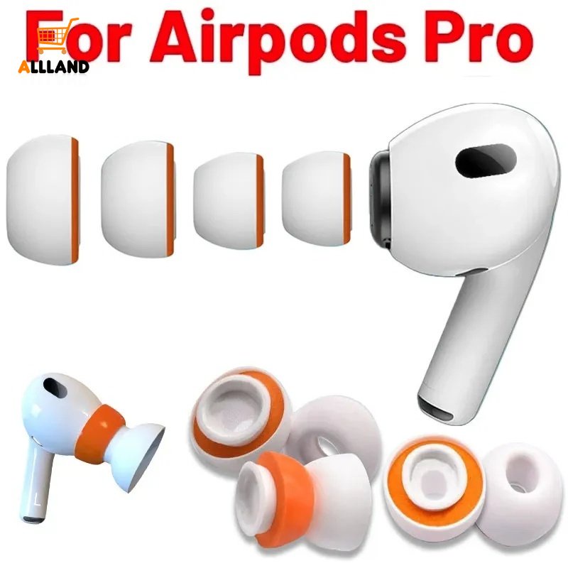 2pcs/set Earbud Spons Silikon Lembut Untuk Apple AirPods Pro/Bantal Telinga Headset Bluetooth Anti-slip Nyaman/Penyumbat Telinga Pengurang Kebisingan Yang Dapat Diganti