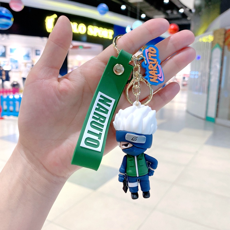 Super Keren 3D Anime Kartun Film Karakter Gantungan Kunci Universal Dengan Tali Anti Hilang Mobil Rumah Gantungan Kunci Tas Telepon Case Bluetooth Earphone Cover Liontin Gadis Cowok Hadiah