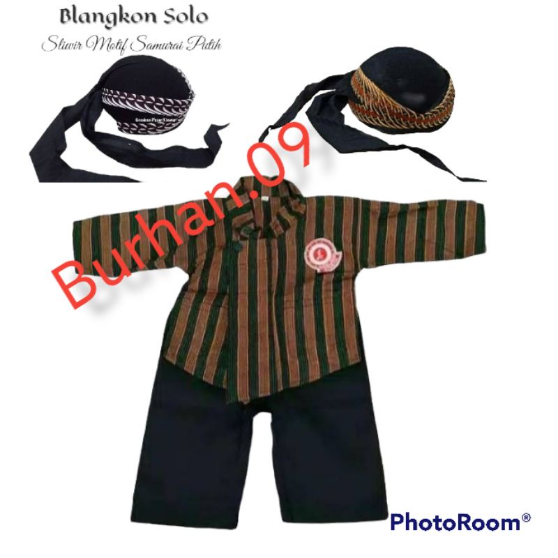 Lurik SETELAN SURJAN LURIK ANAK/BAJU ADAT ANAK/SURJAN/LURIK