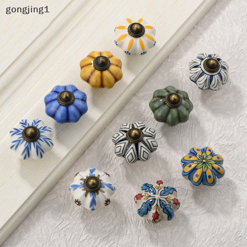 Ggg Knob Pintu Keramik Vintage Untuk Laci Kabinet, Lemari Lemari Kabinet Lemari ID