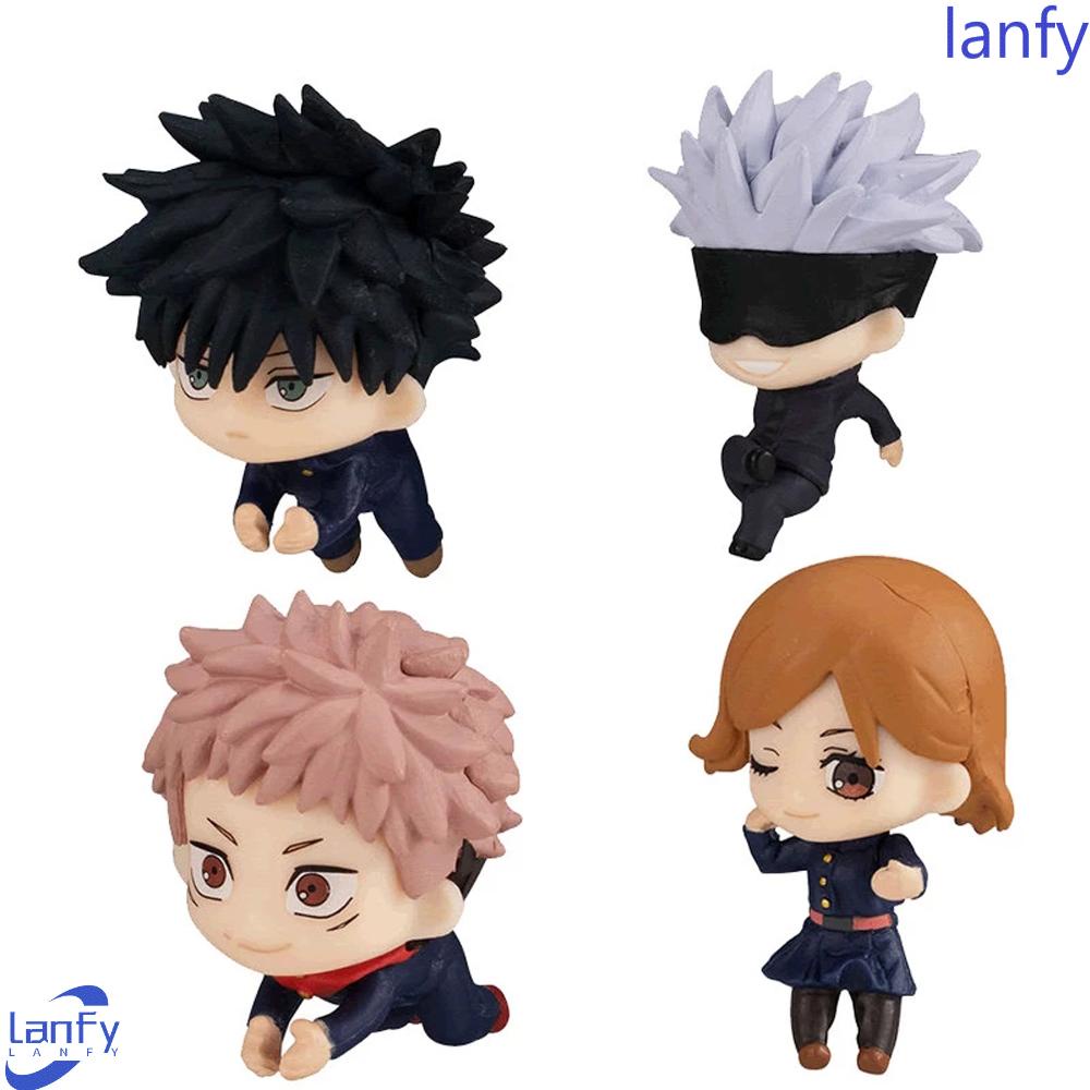 Lanfy Jujutsu Kaisen Figure Mainan Fushiguro Megumi Anime Kugisaki Nobara Modle Toys