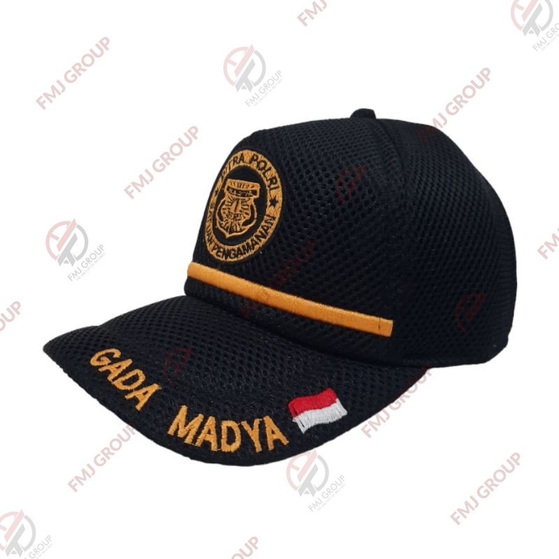 Topi Baseball Pama Mitra Polrii / Topi Gada Madya Jaring Doublemesh