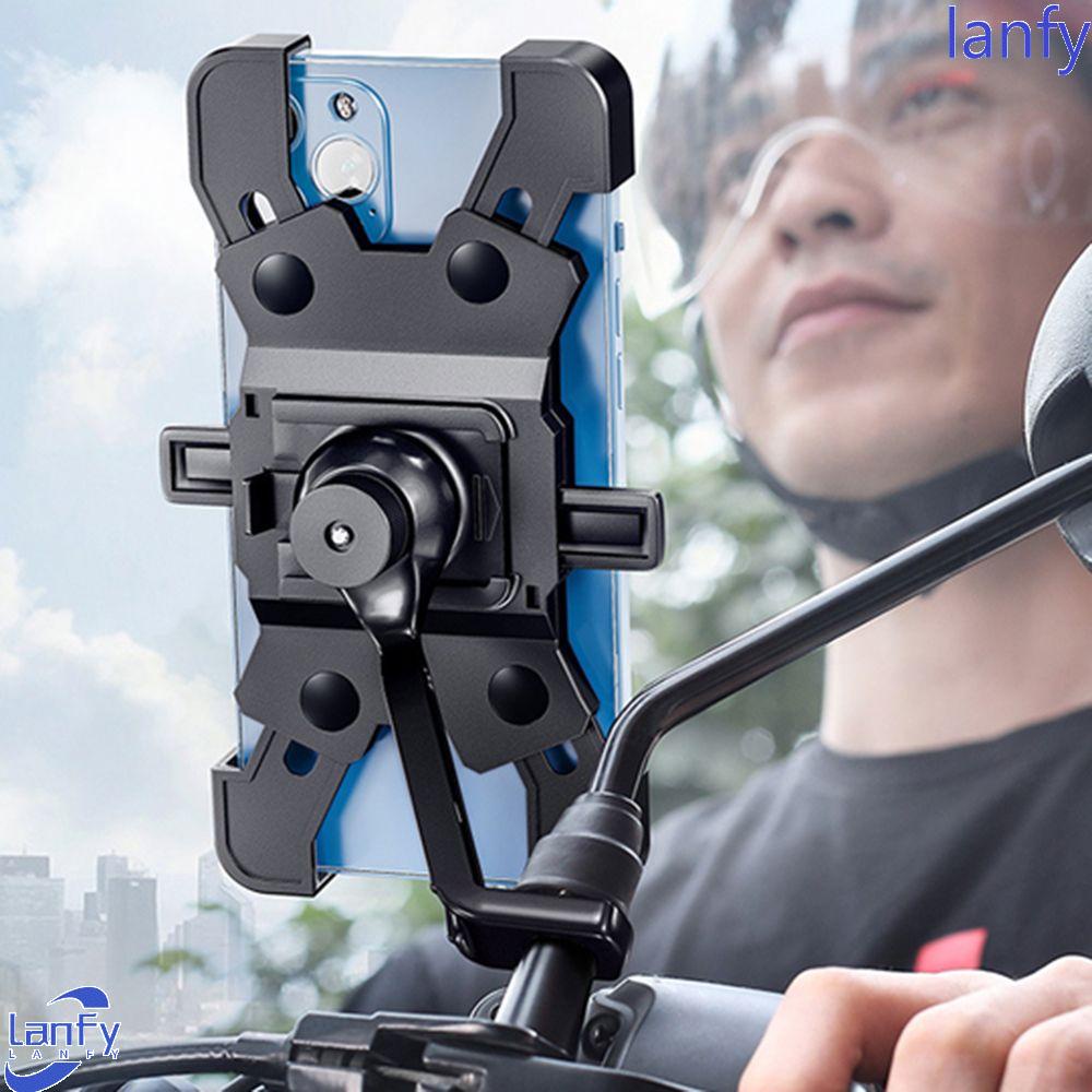 Lanfy Stang Phone Mount Aksesoris Sepeda Phone Bracket Anti Goyang Rotasi360Dudukan Telepon Sepeda