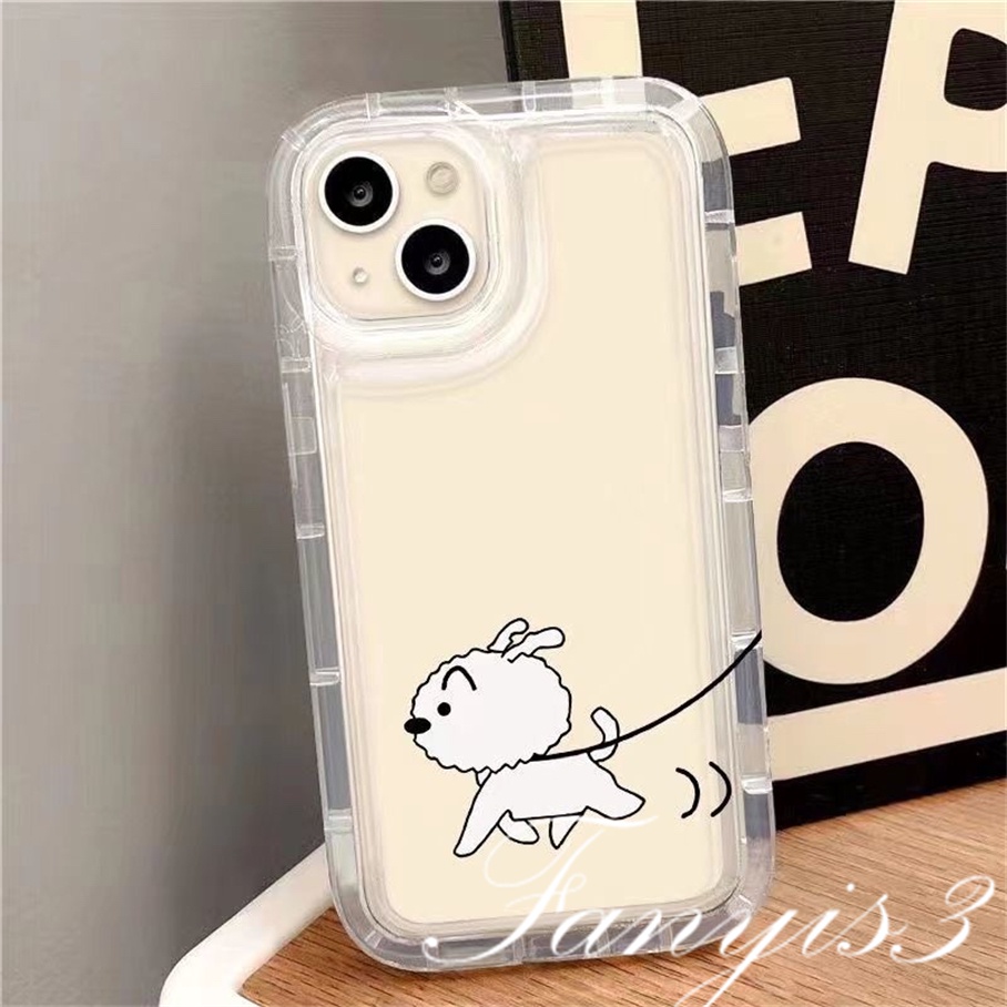 Redmi A1 Plus 10C 10A 10 9 9A 9C 9T Note 11 Pro+ 11s 11 10s 10 9s 9 Pro Poco X3Pro X3NFC Mi 11 Lite Kartun Berjalan Anjing Sabun Casing Ponsel TPU Bening Soft Cover