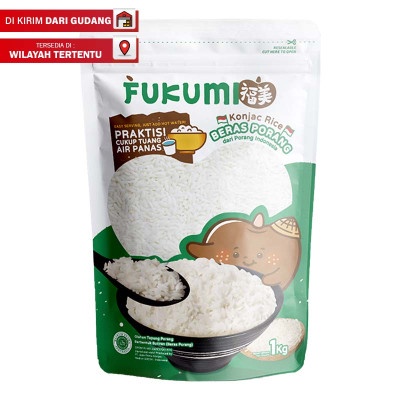 

FUKUMI Konjac Rice Beras Porang 1 kg