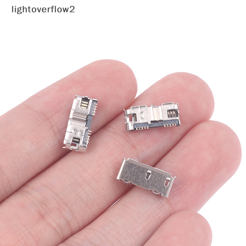 [lightoverflow2] 3pcs G42Y Micro USB 3.0 B Type SMT Female Socket Connector Untuk Hard Disk Drives Antarmuka Data [ID]
