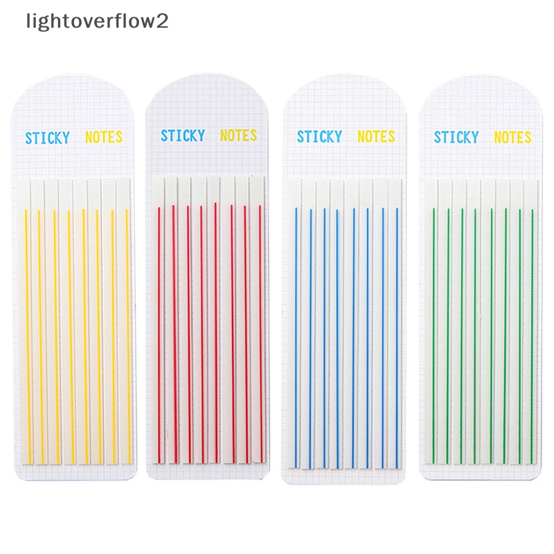 [lightoverflow2] 160lembar Transparan Neon Indeks Tab Bendera Sticky Notes Pads Clear Notepad Waterproof Memo Pad Alat Tulis Kantor Sekolah [ID]