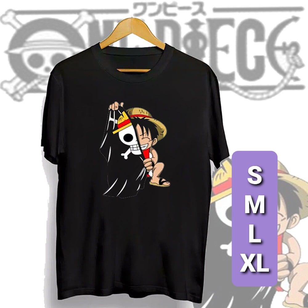 COD/DS2/ TSHIRT KAOS PRIA LENGAN PENDEK LUFFY ANIMASI JAPAN KAOS TOKYO SAMURAI JAPAN KAOS DISTRO ONE PIECE