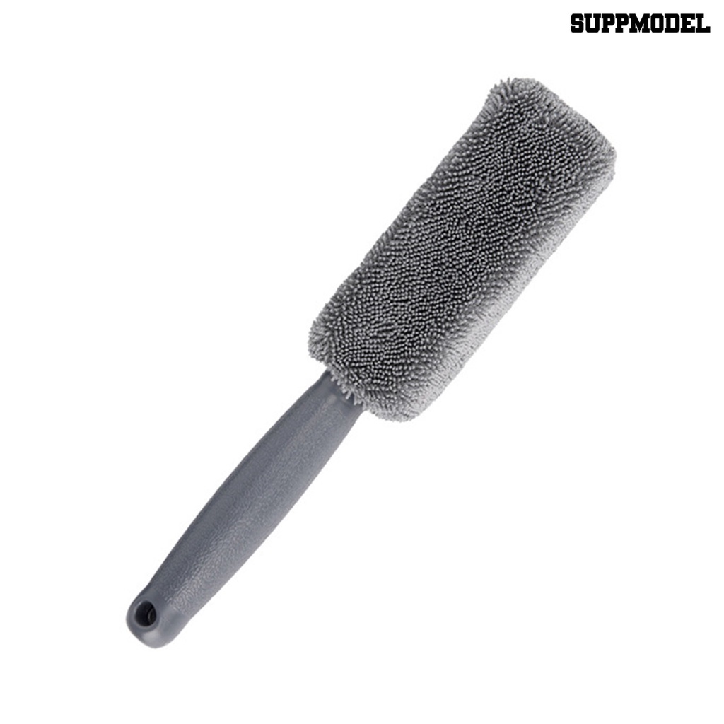[SM Otomatis] Sikat Ban Lembut Gagang Panjang Desain Gantung Microfiber Wheel Wash Cleaning Brush Tire Rim Detailing Brush Aksesoris Mobil
