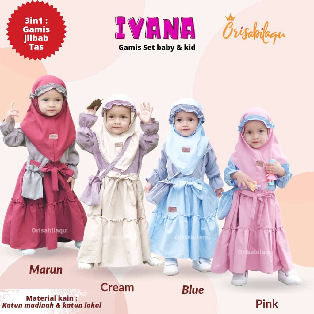 Gamis Anak Ivana By Orisabilaqu