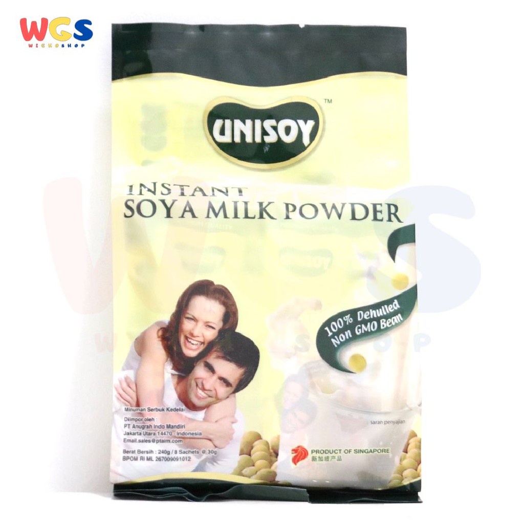 Unisoy Susu Kedelai Soya Milk Powder Low Sugar Instant 240 gr